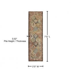 Home Decorators Collection Patchwork Multi 2 ft. x 7 ft. Medallion Runner Rug -Flora Home Decorators Soldes multi home decorators collection area rugs 550004 76 1000