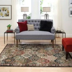 Home Decorators Collection Patchwork Multi 5 ft. x 7 ft. Medallion Area Rug -Flora Home Decorators Soldes multi home decorators collection area rugs 550011 31 1000