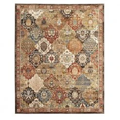 Home Decorators Collection Patchwork Multi 5 ft. x 7 ft. Medallion Area Rug