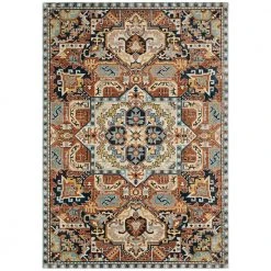 Home Decorators Collection Cadence Multi 5 ft. x 7 ft. Medallion Area Rug