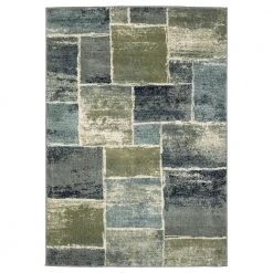 Home Decorators Collection Bartlett Multi 5 ft. x 7 ft. Block Area Rug