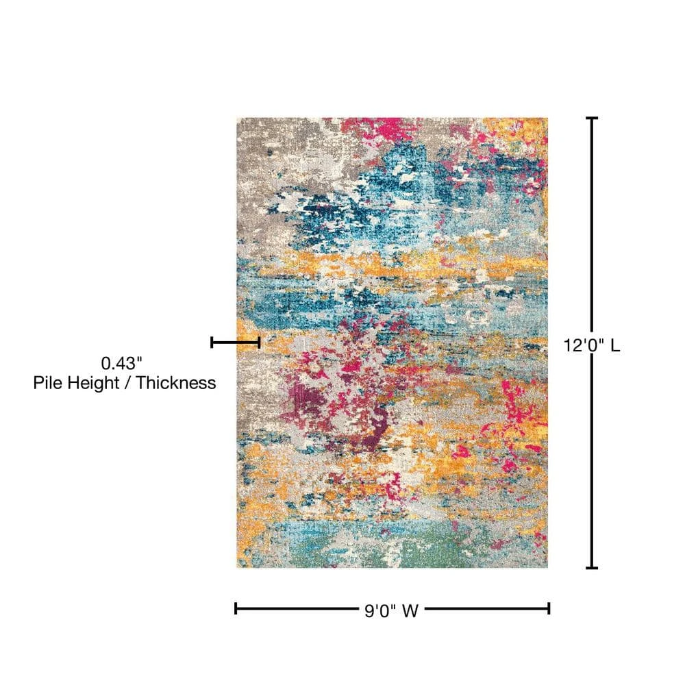 Home Decorators Collection Modern Monet Multi 9 ft. x 12 ft. Area Rug 10 Home Decorators Collection Modern Monet Multi 9 ft. x 12 ft. Area Rug - Image 8