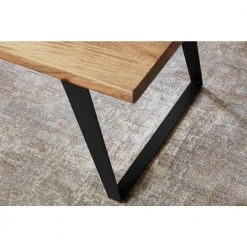 Home Decorators Collection Cosbyrne 48 in. Natural Large Rectangle Wood Coffee Table with Metal Base -Flora Home Decorators Soldes natural home decorators collection coffee tables acb 2609 59 66 1000