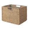 Home Decorators Collection 15 in. H x 11 in. W x 11 in. D Brown Wicker