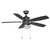Home Decorators Collection Aldenshire 52 in. LED Indoor/Outdoor Natural Iron Ceiling Fan with Light Kit -Flora Home Decorators Soldes natural iron home decorators collection ceiling fans with lights yg726 ni 64 1000