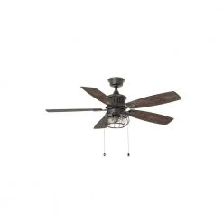 Home Decorators Collection Aldenshire 52 in. LED Indoor/Outdoor Natural Iron Ceiling Fan with Light Kit -Flora Home Decorators Soldes natural iron home decorators collection ceiling fans with lights yg726 ni a0 1000