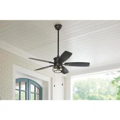 Home Decorators Collection Aldenshire 52 in. LED Indoor/Outdoor Natural Iron Ceiling Fan with Light Kit -Flora Home Decorators Soldes natural iron home decorators collection ceiling fans with lights yg726 ni e1 1000