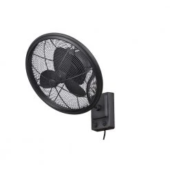 Home Decorators Collection Bentley II 18 in. Indoor/Outdoor Natural Iron Oscillating Wall Fan
