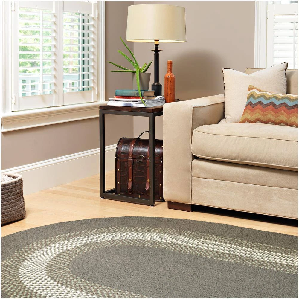 Home Decorators Collection Chancery Navy 7 ft. x 9 ft. Oval Braided Area Rug 8 Home Decorators Collection Chancery Navy 7 ft. x 9 ft. Oval Braided Area Rug - Image 6