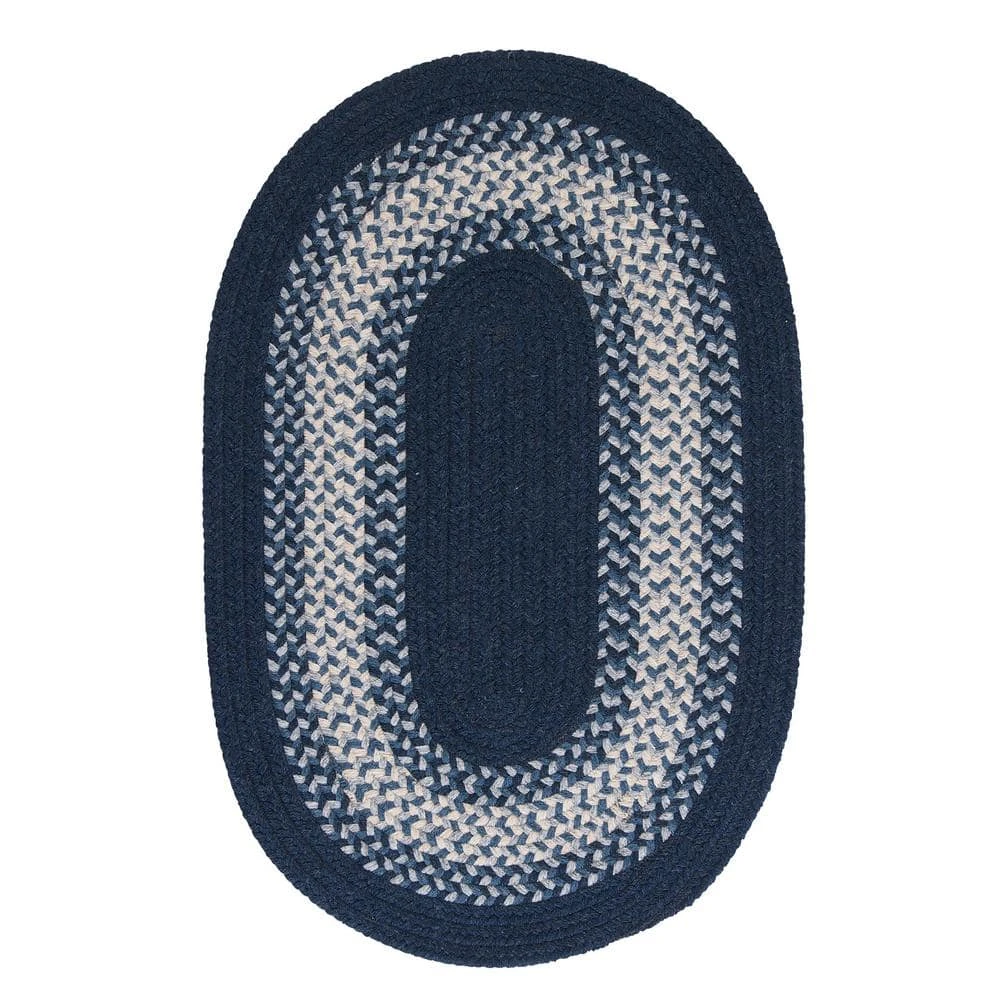 Home Decorators Collection Chancery Navy 7 ft. x 9 ft. Oval Braided Area Rug 3 Home Decorators Collection Chancery Navy 7 ft. x 9 ft. Oval Braided Area Rug