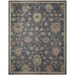 Home Decorators Collection Greta Navy/Rust 7 ft. 10 in. x 10 ft. Oriental Polyester Area Rug