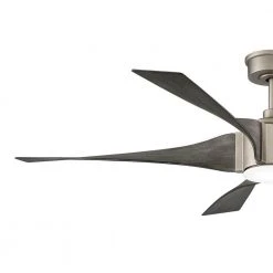 Home Decorators Collection Sky Parlor 56 in. Integrated LED Indoor Burnished Nickel Ceiling Fan with Light -Flora Home Decorators Soldes nickel home decorators collection ceiling fans with lights 34613 c3 1000
