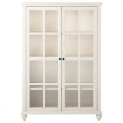 Home Decorators Collection Hamilton Polar White 60 in. 4-Shelf Bookshelf with Adjustable Shelves