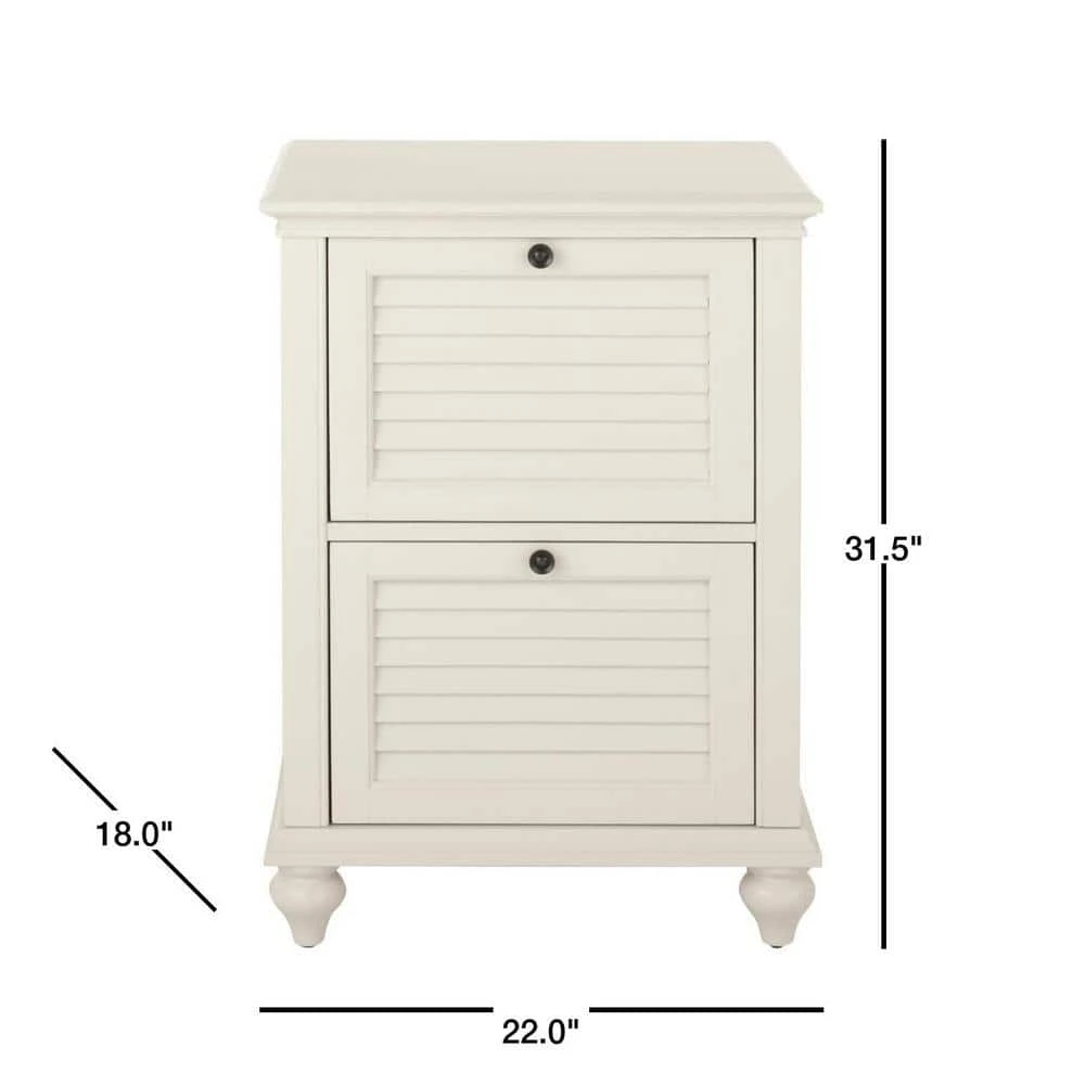 Home Decorators Collection Hamilton 2-Drawer Off White File Cabinet 5 Home Decorators Collection Hamilton 2-Drawer Off White File Cabinet - Image 3