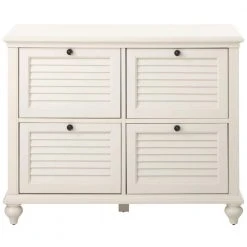 Home Decorators Collection Hamilton Polar White 4-Drawer File Cabinet