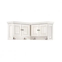 Home Decorators Collection Walker Polar White Corner Wall Cabinet