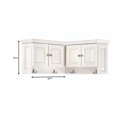Home Decorators Collection Walker Polar White Corner Wall Cabinet -Flora Home Decorators Soldes off white home decorators collection wall mounted cabinets 7400700410 a0 1000