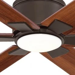 Home Decorators Collection Renwick 60 in. Integrated LED Indoor Oil Rubbed Bronze Ceiling Fan with Light Kit and Remote Control -Flora Home Decorators Soldes oil rubbed bronze home decorators collection ceiling fans with lights 14736 1d 1000