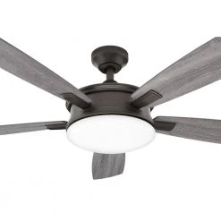 Home Decorators Collection Anselm 54 in. Integrated LED Indoor Oil Rubbed Bronze Ceiling Fan with Light Kit and Remote Control -Flora Home Decorators Soldes oil rubbed bronze home decorators collection ceiling fans with lights sw1478 54inorb 1d 1000