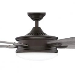 Home Decorators Collection Anselm 54 in. Integrated LED Indoor Oil Rubbed Bronze Ceiling Fan with Light Kit and Remote Control -Flora Home Decorators Soldes oil rubbed bronze home decorators collection ceiling fans with lights sw1478 54inorb 1f 1000