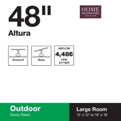 Home Decorators Collection Altura 48 in. Indoor/Outdoor Oil-Rubbed Bronze Ceiling Fan with Downrod and Reversible Motor; Light Kit Adaptable 21 Home Decorators Collection Altura 48 in. Indoor/Outdoor Oil-Rubbed Bronze Ceiling Fan with Downrod and Reversible Motor; Light Kit Adaptable -Flora Home Decorators Soldes oil rubbed bronze home decorators collection ceiling fans without lights 51748 4f 1000