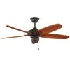Home Decorators Collection Altura 48 in. Indoor/Outdoor Oil-Rubbed Bronze Ceiling Fan with Downrod and Reversible Motor; Light Kit Adaptable -Flora Home Decorators Soldes oil rubbed bronze home decorators collection ceiling fans without lights 51748 64 1000