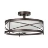 Home Decorators Collection Thayer 2-Light Oil Rubbed Bronze Semi-Flushmount