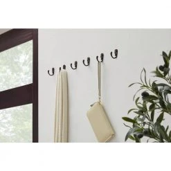 Home Decorators Collection 1-13/16 in. Oil-Rubbed Bronze Single Wall Hook (6-Pack) -Flora Home Decorators Soldes oil rubbed bronze home decorators collection hooks 64411 31 1000