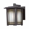 Home Decorators Collection Port Oxford 1-Light Oil Rubbed Chestnut Outdoor Wall Lantern Sconce