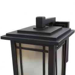 Home Decorators Collection Port Oxford 1-Light Oil Rubbed Chestnut Outdoor Wall Lantern Sconce -Flora Home Decorators Soldes oil rubbed chestnut home decorators collection outdoor sconces 23113 77 1000