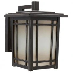 Home Decorators Collection Port Oxford 1-Light Oil Rubbed Chestnut Outdoor Wall Lantern Sconce -Flora Home Decorators Soldes oil rubbed chestnut home decorators collection outdoor sconces 23212 40 1000