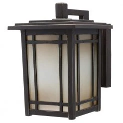 Home Decorators Collection Port Oxford 1-Light Oil Rubbed Chestnut Outdoor Wall Lantern Sconce -Flora Home Decorators Soldes oil rubbed chestnut home decorators collection outdoor sconces 23212 a0 1000