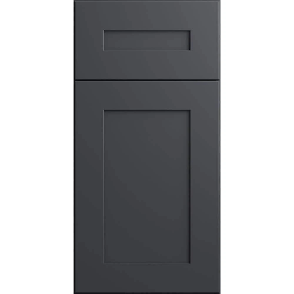Home Decorators Collection Navarre Onyx Gray Shaker Assembled Plywood Stock Matching Kitchen Cabinet Toe Kick 96 in. x 4.5 in. x 0.125 in. 5 Home Decorators Collection Navarre Onyx Gray Shaker Assembled Plywood Stock Matching Kitchen Cabinet Toe Kick 96 in. x 4.5 in. x 0.125 in. - Image 3