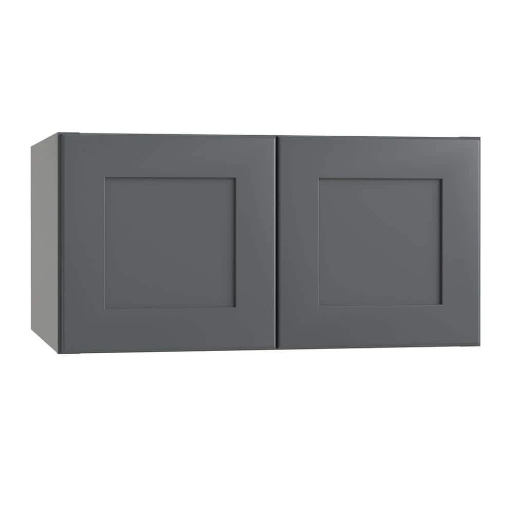 Home Decorators Collection Newport Gray Painted Plywood Shaker Stock Assembled Wall Deep Bridge Cabinet Soft Close Doors 33 in. x 15 in. x 24 in. 3 Home Decorators Collection Newport Gray Painted Plywood Shaker Stock Assembled Wall Deep Bridge Cabinet Soft Close Doors 33 in. x 15 in. x 24 in.