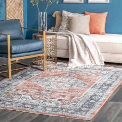 Home Decorators Collection Zara Medallion Orange 9 ft. x 12 ft. Area Rug -Flora Home Decorators Soldes orange home decorators collection area rugs kksl05a 9012 4f 1000