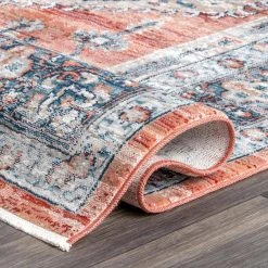 Home Decorators Collection Zara Medallion Orange 9 ft. x 12 ft. Area Rug -Flora Home Decorators Soldes orange home decorators collection area rugs kksl05a 9012 66 1000