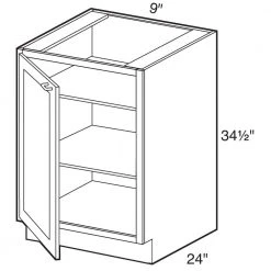 Home Decorators Collection Newport Assembled 9x34.5x24 in. Plywood Shaker Base Kitchen Cabinet Full Height Left Soft Close in Painted Pacific White -Flora Home Decorators Soldes pacific white home decorators collection assembled kitchen cabinets b09fhl npw c3 1000