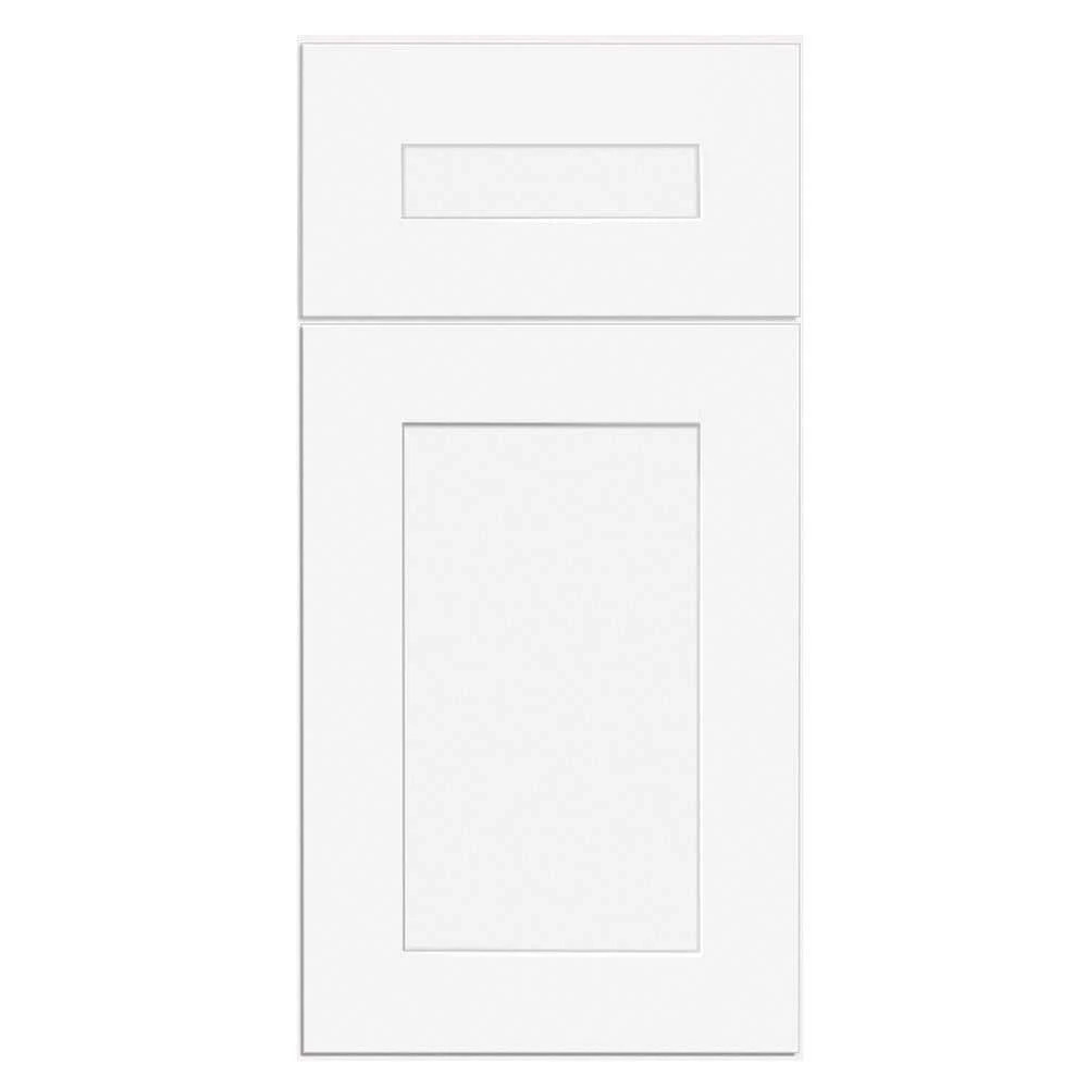 Home Decorators Collection Newport Assembled 15x34.5x24 in Plywood Shaker Kitchen Cabinet Full Height Right Soft Close in Painted Pacific White 6 Home Decorators Collection Newport Assembled 15x34.5x24 in Plywood Shaker Kitchen Cabinet Full Height Right Soft Close in Painted Pacific White - Image 4