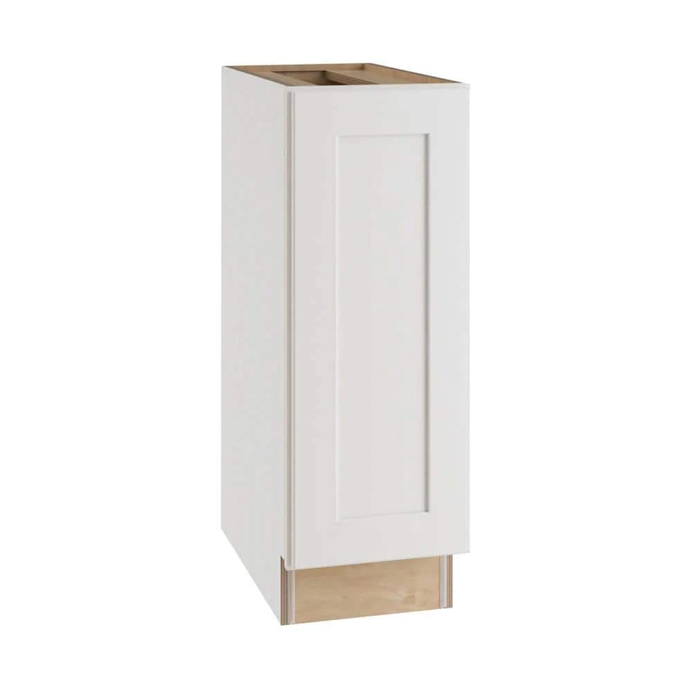 Home Decorators Collection Newport Assembled 15x34.5x24 in Plywood Shaker Kitchen Cabinet Full Height Right Soft Close in Painted Pacific White 3 Home Decorators Collection Newport Assembled 15x34.5x24 in Plywood Shaker Kitchen Cabinet Full Height Right Soft Close in Painted Pacific White