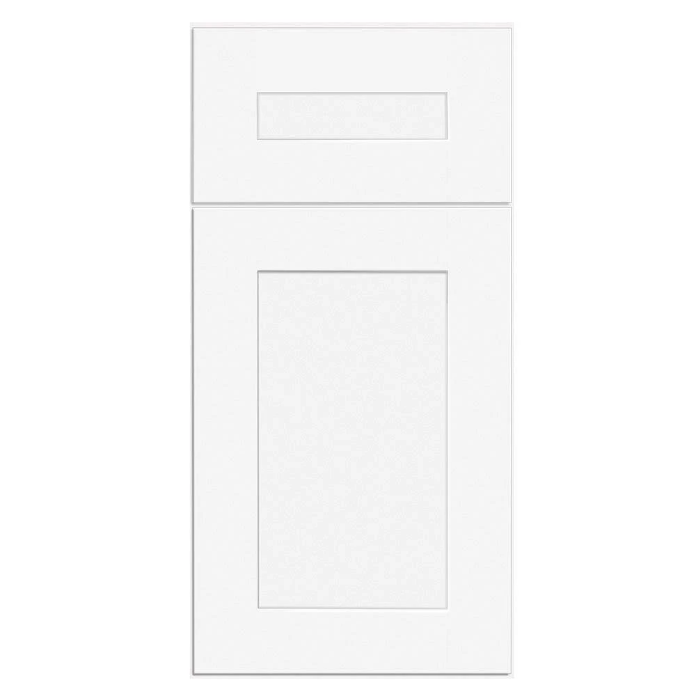 Home Decorators Collection Newport Assembled 18x34.5x24 in. Plywood Shaker Base Kitchen Cabinet Right 1 rollout Soft Close in Painted Pacific White 6 Home Decorators Collection Newport Assembled 18x34.5x24 in. Plywood Shaker Base Kitchen Cabinet Right 1 rollout Soft Close in Painted Pacific White - Image 4