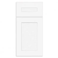Home Decorators Collection Newport Assembled 15 x 28.5 x 21 in. Plywood Shaker Desk Base Kitchen Cabinet Soft Close Left in Painted Pacific White -Flora Home Decorators Soldes pacific white home decorators collection assembled kitchen cabinets ddo15l npw 4f 1000