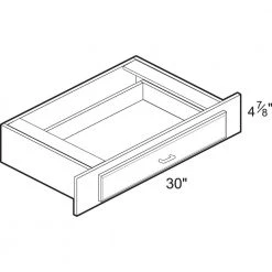 Home Decorators Collection Newport Painted White Shaker Assembled Plywood Stock Base Desk Knee Drawer Kitchen Cabinet 30 in. x 4.875 in. x 17 in. -Flora Home Decorators Soldes pacific white home decorators collection assembled kitchen cabinets dkd30 npw c3 1000