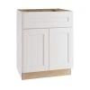 Home Decorators Collection Newport Assembled 24x34.5x21 in. Plywood Shaker Bathroom Cabinet Base Soft Close in Painted Pacific White -Flora Home Decorators Soldes pacific white home decorators collection assembled kitchen cabinets vb2421 npw 64 1000