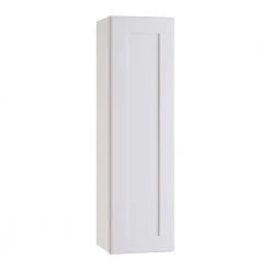 Home Decorators Collection Newport Assembled 18 x 36 x 12 in. Plywood Shaker Wall Kitchen Cabinet Left Soft Close in Painted Pacific White