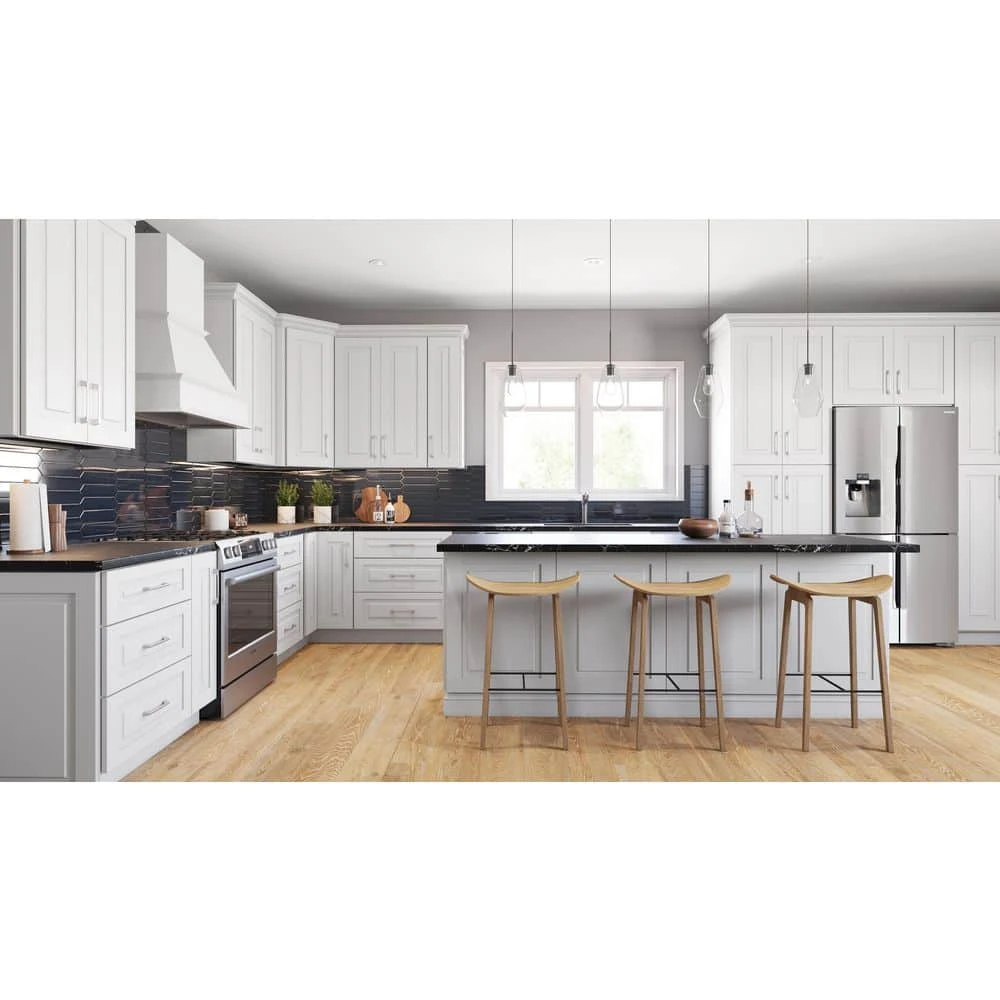 Home Decorators Collection Grayson Pacific White Plywood Shaker Stock Assembled Wall Kitchen Cabinet Soft Close 24 in. x 12 in. x 12 in. 6 Home Decorators Collection Grayson Pacific White Plywood Shaker Stock Assembled Wall Kitchen Cabinet Soft Close 24 in. x 12 in. x 12 in. - Image 4