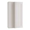 Home Decorators Collection Newport Assembled 27x36x12 in. Plywood Shaker Wall Blind Corner Kitchen Cabinet Soft Close Left in Painted Pacific White