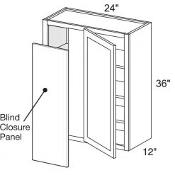 Home Decorators Collection Newport Assembled 27x36x12 in. Plywood Shaker Wall Blind Corner Kitchen Cabinet Soft Close Left in Painted Pacific White -Flora Home Decorators Soldes pacific white home decorators collection assembled kitchen cabinets wbcu2736l npw c3 1000