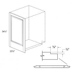 Home Decorators Collection Newport Assembled 24x34.5x.75 in. Shaker Decorative End Panel for Base Kitchen Cabinet in Painted Pacific White -Flora Home Decorators Soldes pacific white home decorators collection kitchen cabinet end panels mbep npw c3 1000