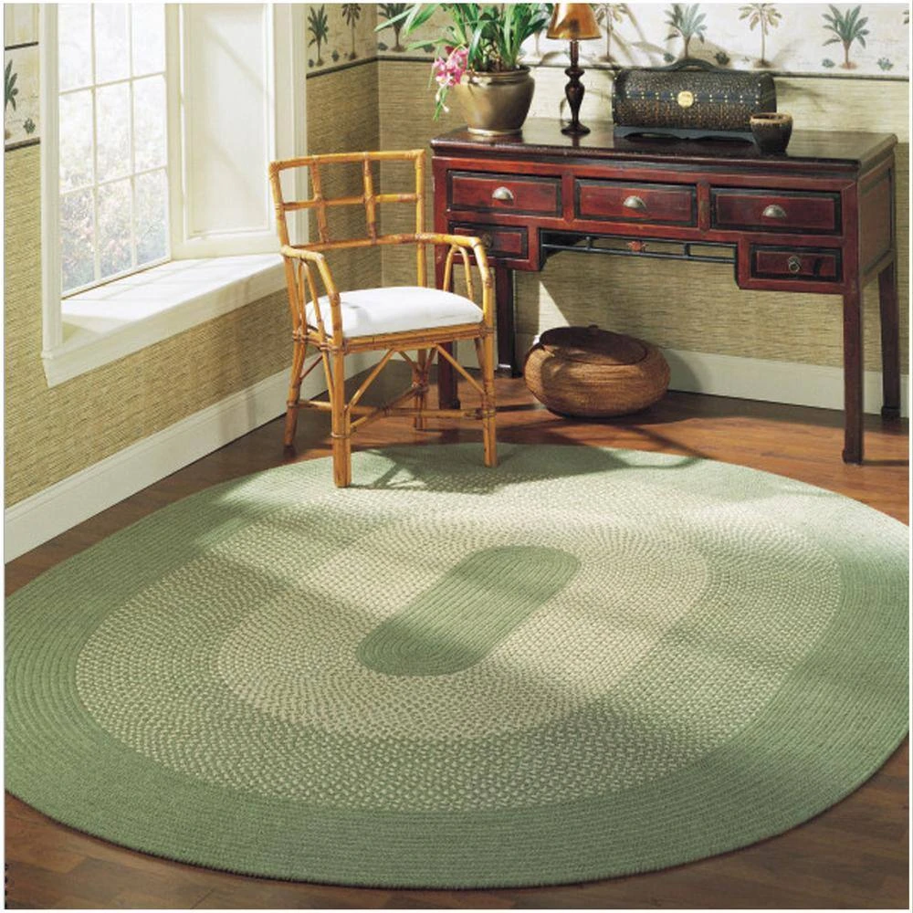 Home Decorators Collection Portland Palm 7 ft. x 9 ft. Braided Oval Area Rug 6 Home Decorators Collection Portland Palm 7 ft. x 9 ft. Braided Oval Area Rug - Image 4