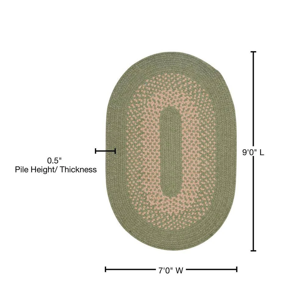 Home Decorators Collection Portland Palm 7 ft. x 9 ft. Braided Oval Area Rug 8 Home Decorators Collection Portland Palm 7 ft. x 9 ft. Braided Oval Area Rug - Image 6